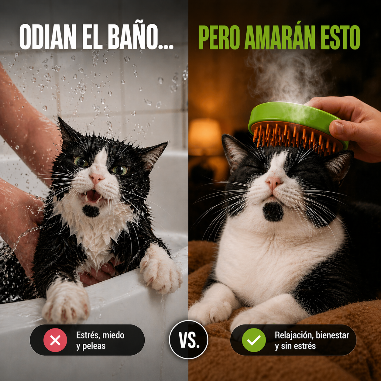 CEPILLO VAPOR PARA MASCOTAS-QUITA PELOS