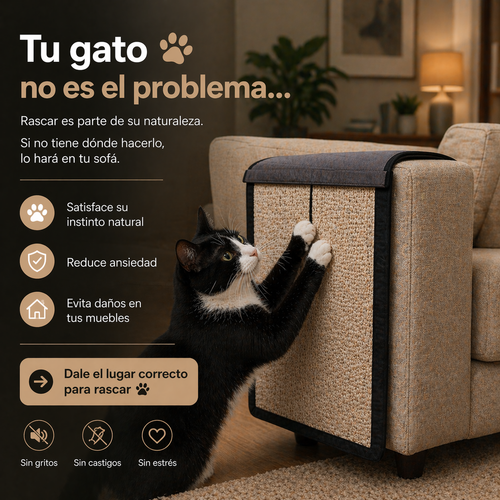 FORRO PROTECTOR RASCADOR PARA GATOS